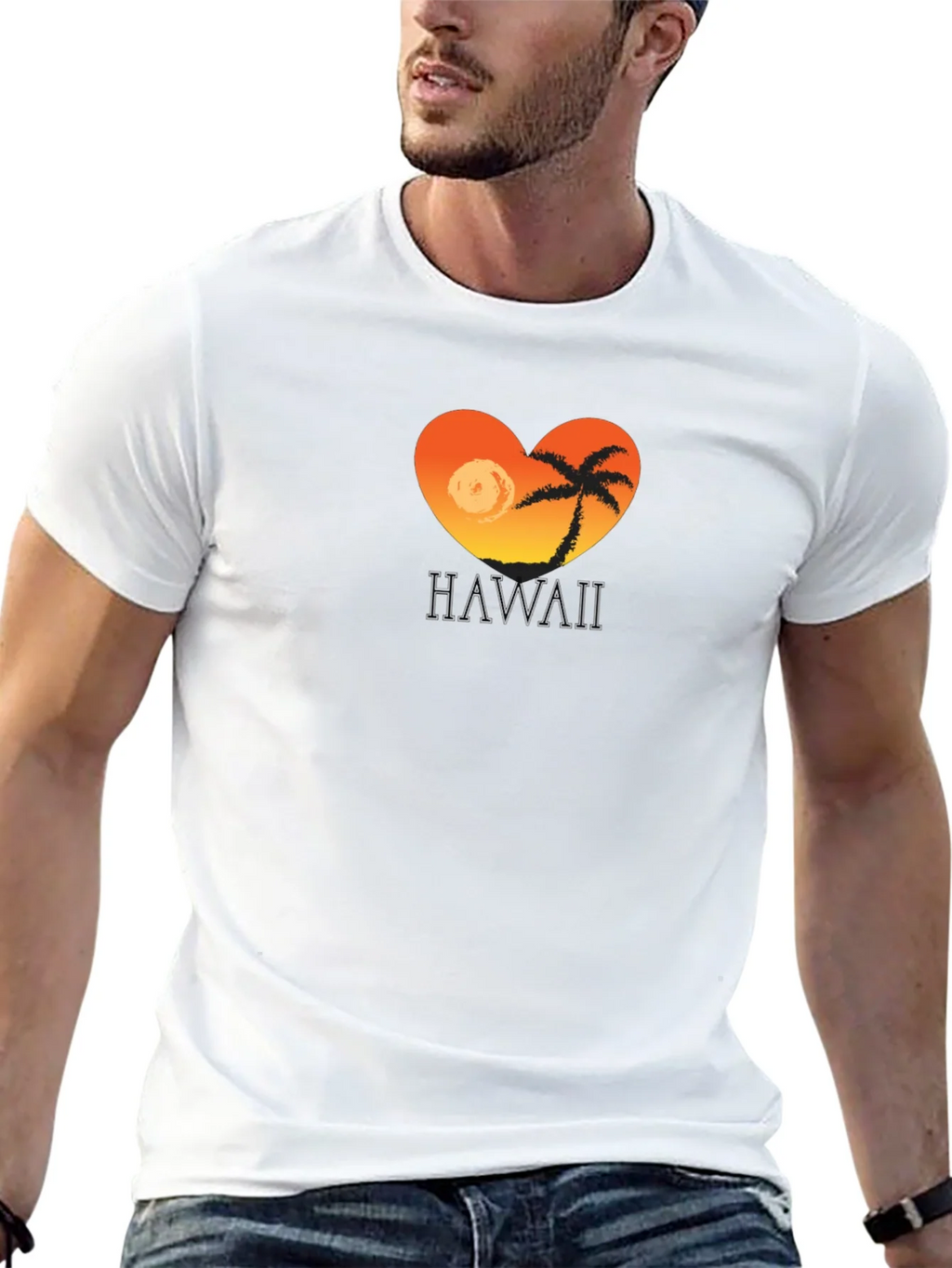 Hawaii Sunset Heart T-Shirt - Tropical Island Tee product image 12