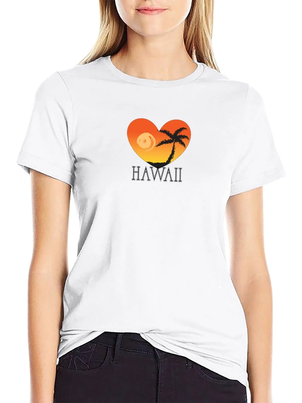 Hawaii Sunset Heart T-Shirt - Tropical Island Tee product image 8