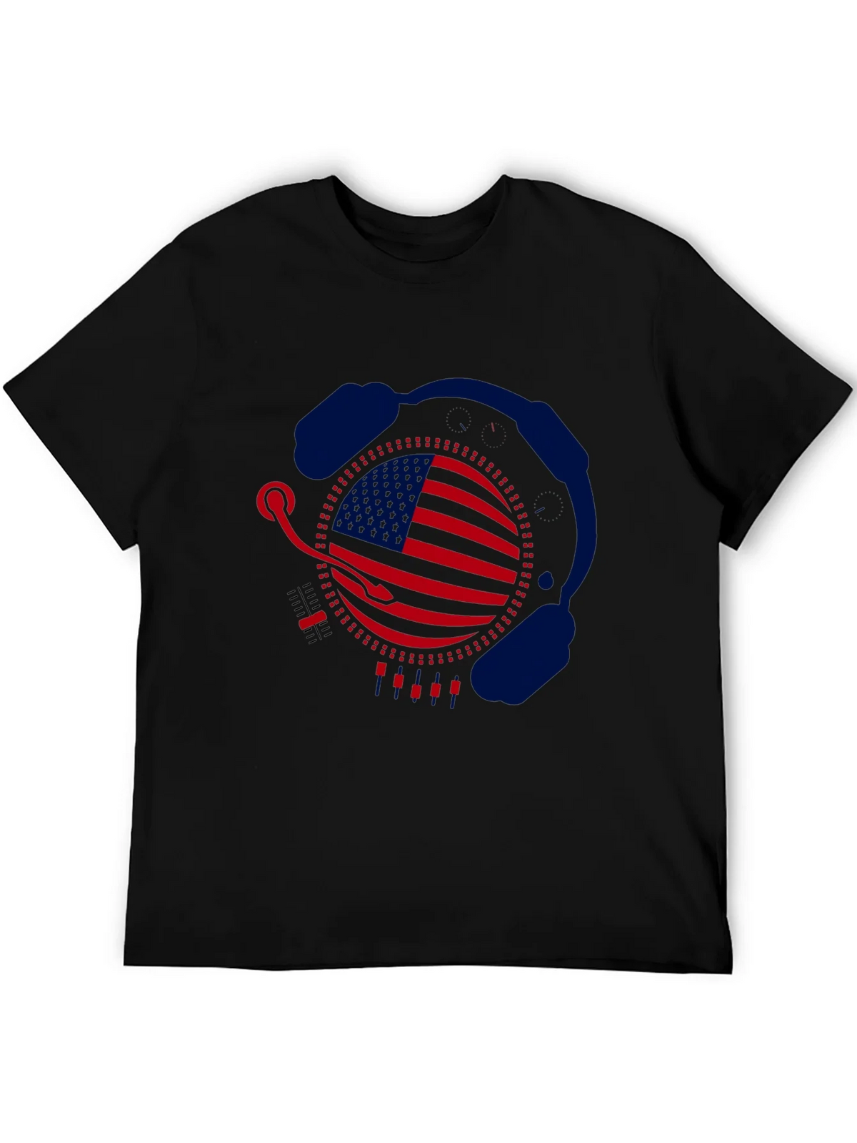 American DJ Headphone Graphic T-Shirt product image 5