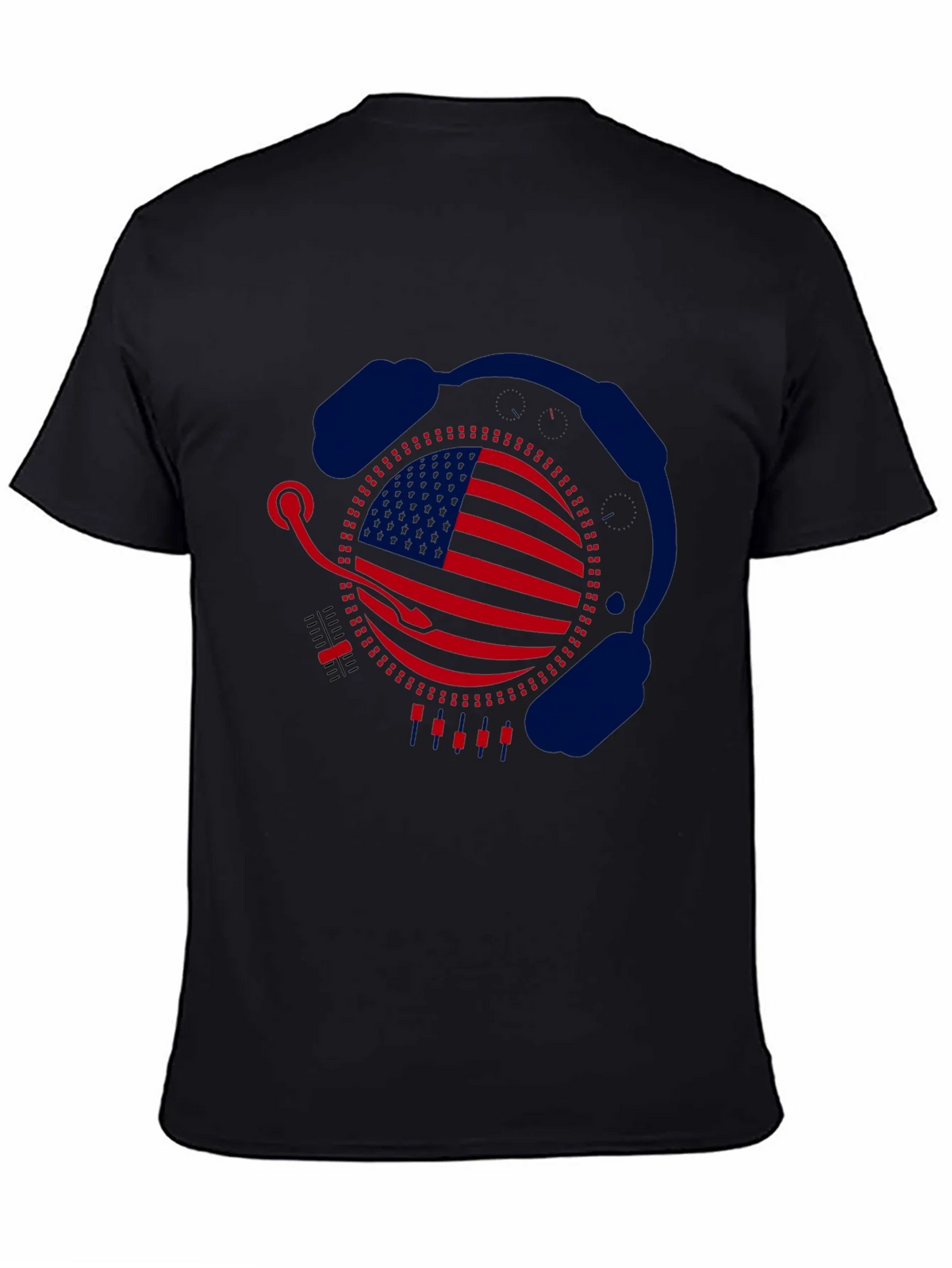 American DJ Headphone Graphic T-Shirt product image 4