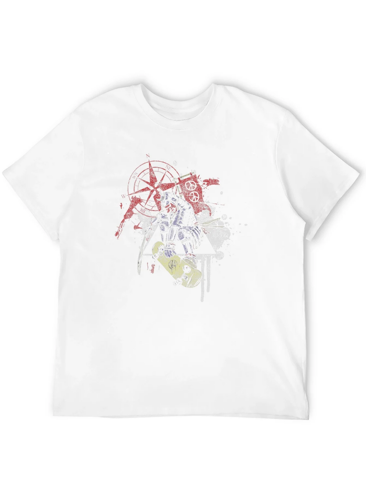 Edgy Samurai Graphic Tee - Black Cotton Blend product image 11