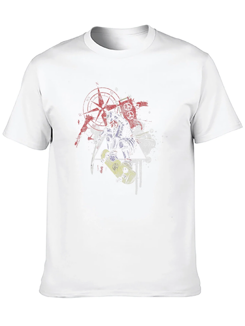 Edgy Samurai Graphic Tee - Black Cotton Blend product image 9