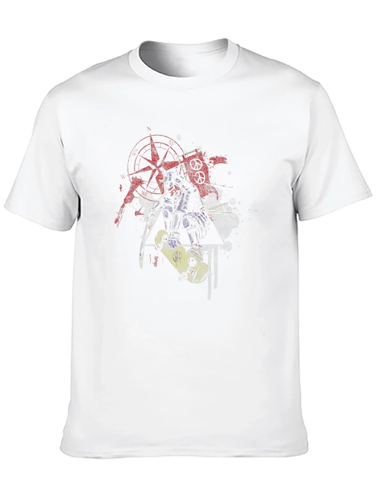 Edgy Samurai Graphic Tee - Black Cotton Blend product image 9