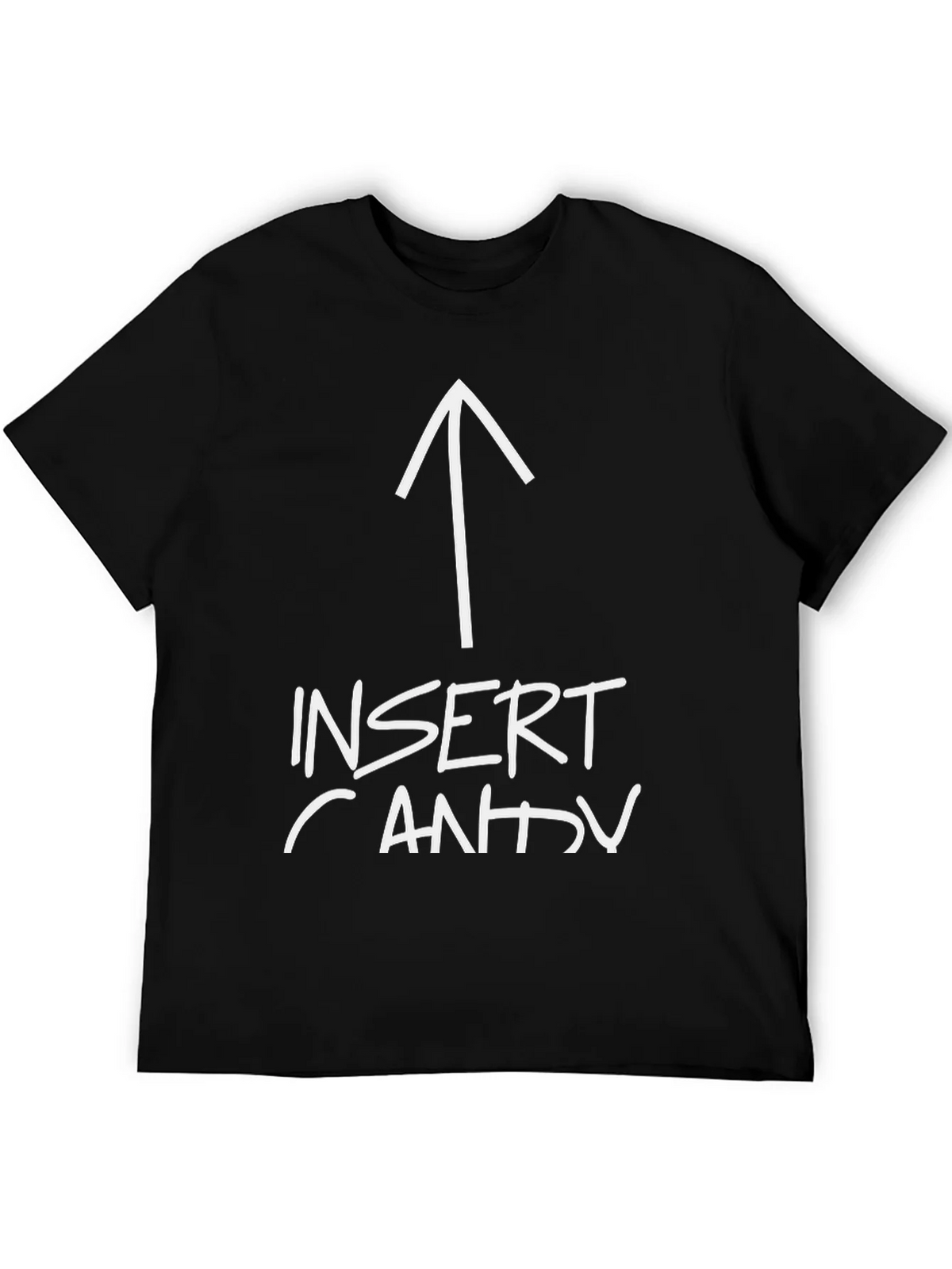 Insert Candy Arrow Graphic Tee - Black Cotton T-Shirt product image 5