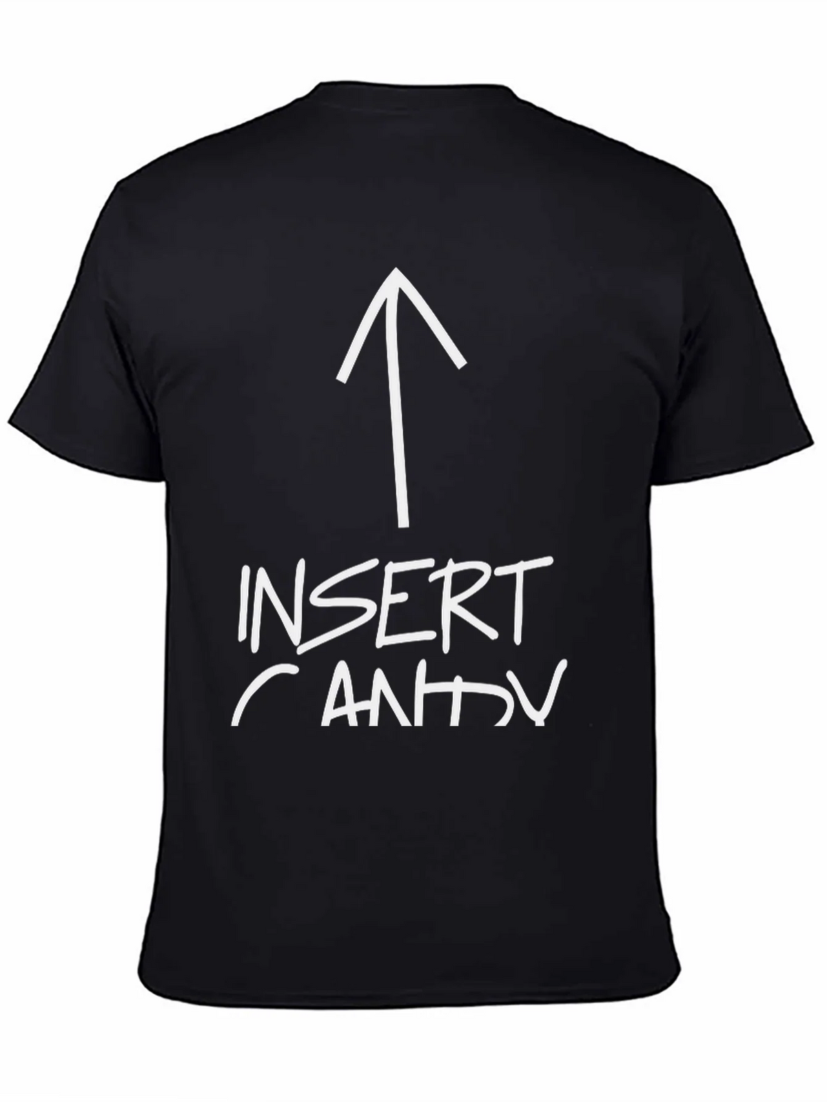 Insert Candy Arrow Graphic Tee - Black Cotton T-Shirt product image 4
