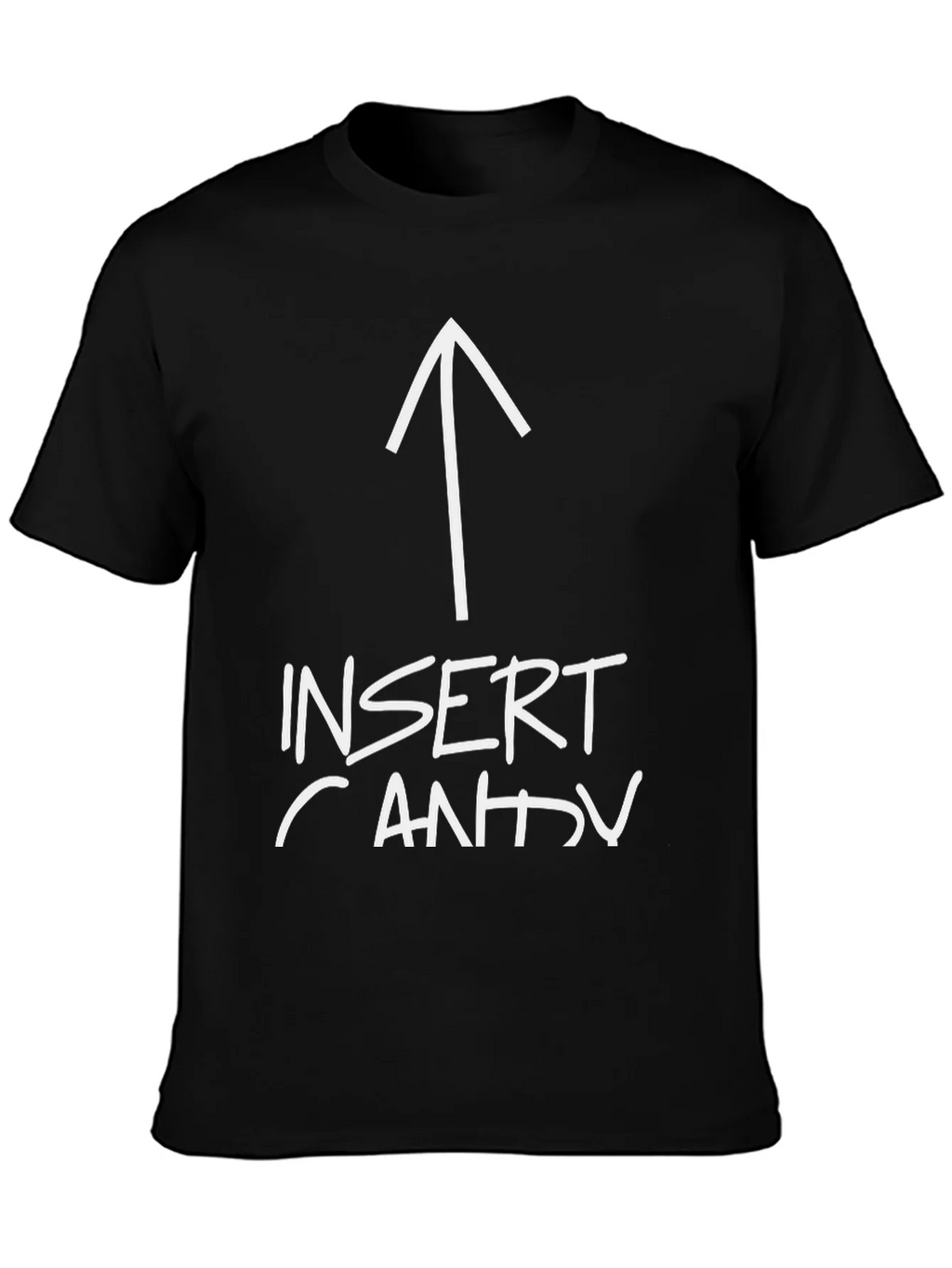 Insert Candy Arrow Graphic Tee - Black Cotton T-Shirt product image 3