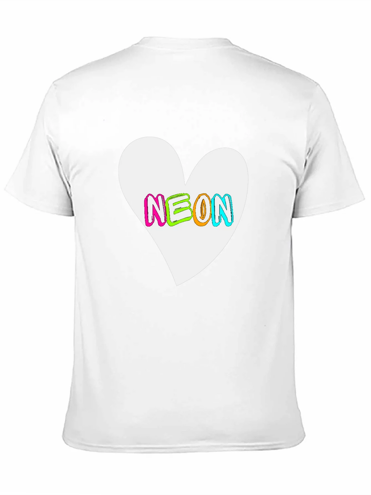 Neon Heart Graphic T-Shirt - Bold Casual Style product image 10