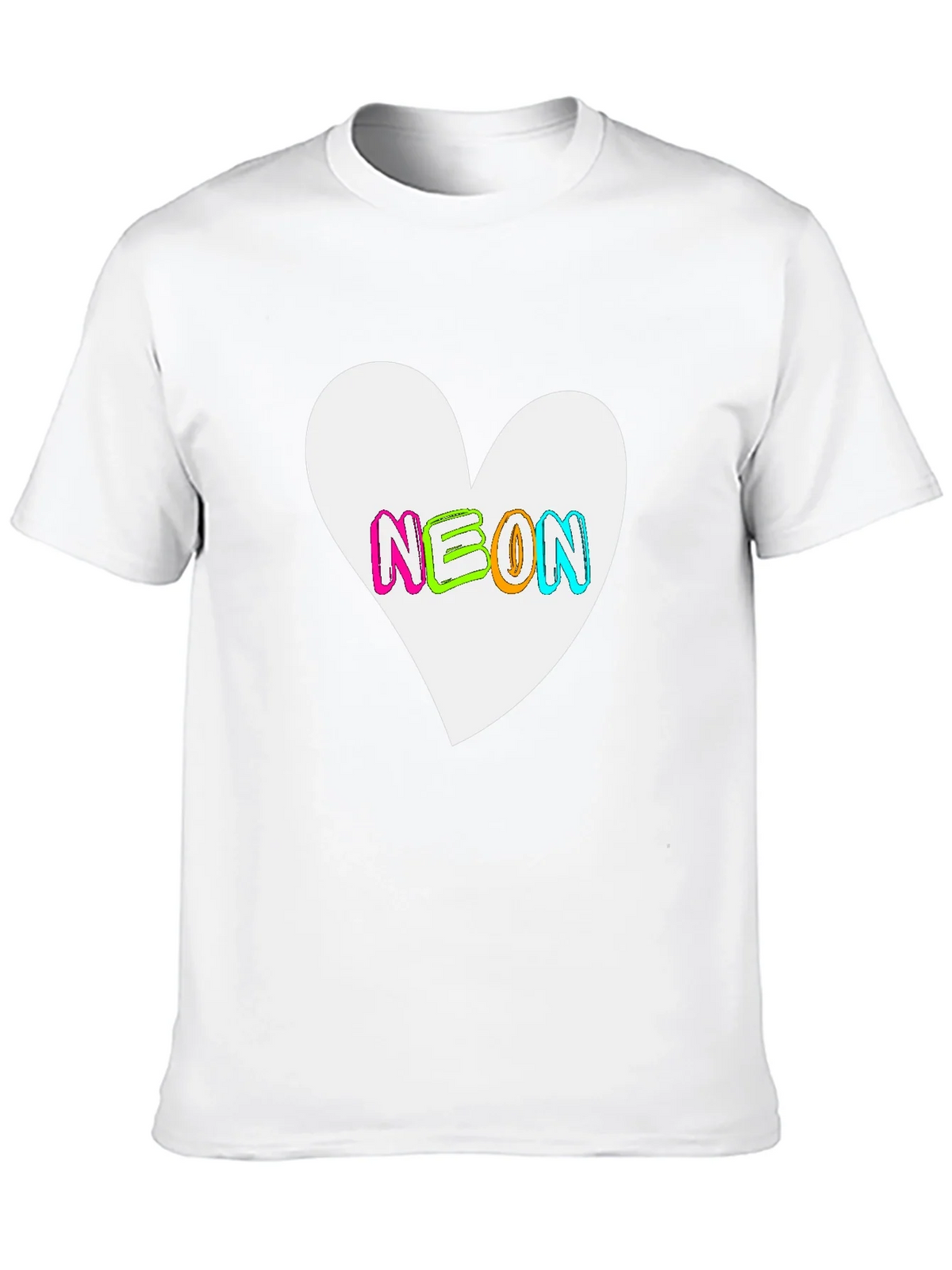 Neon Heart Graphic T-Shirt - Bold Casual Style product image 9