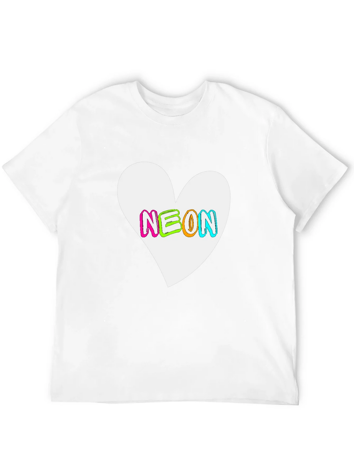 Neon Heart Graphic T-Shirt - Bold Casual Style product image 11