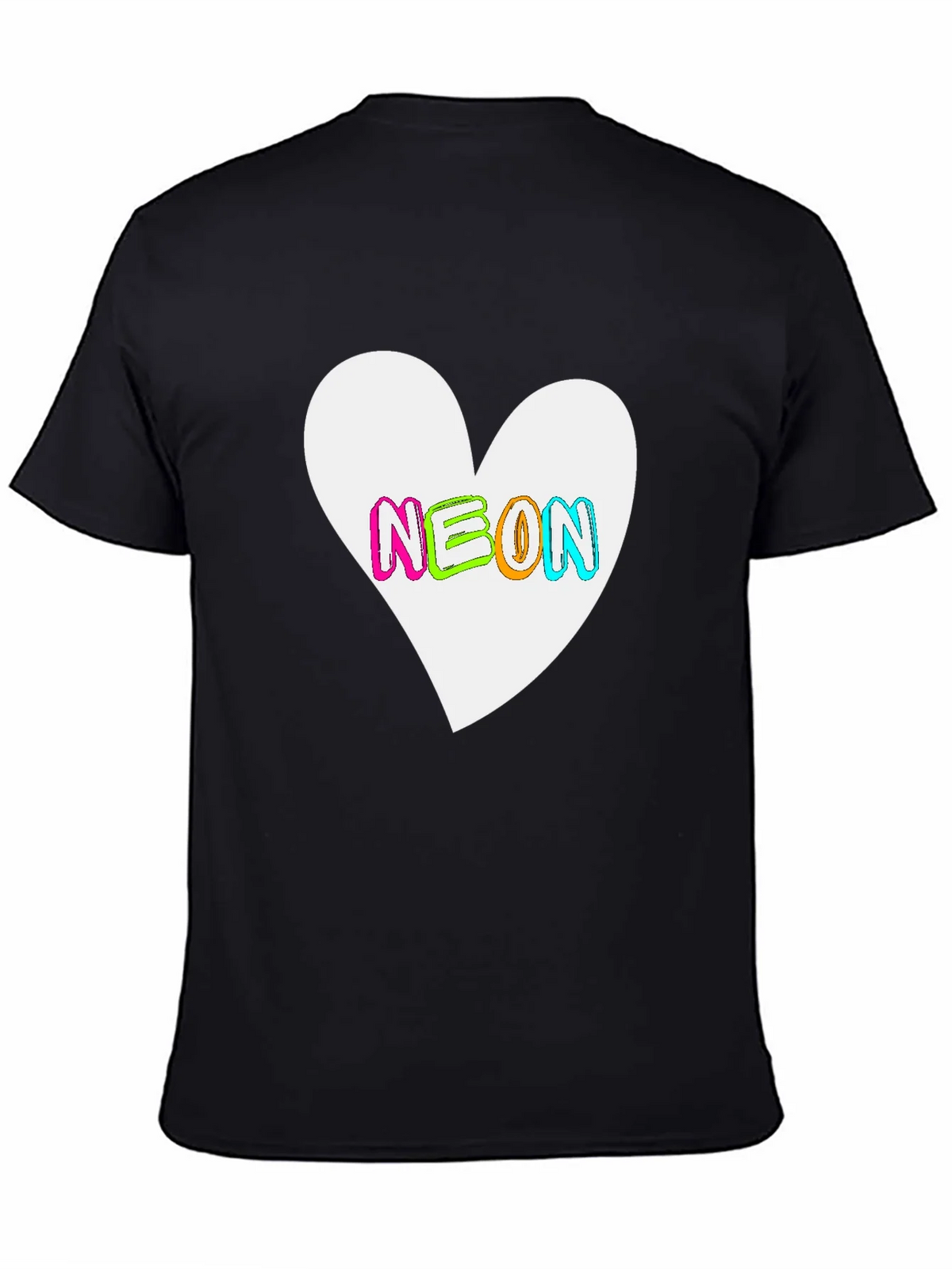 Neon Heart Graphic T-Shirt - Bold Casual Style product image 4