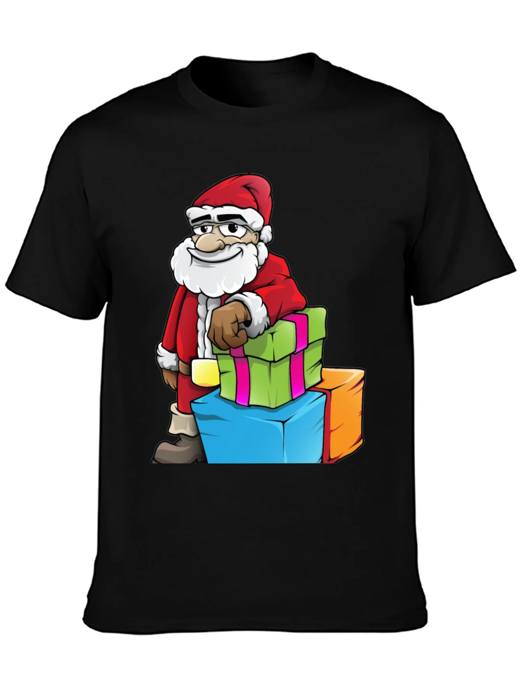 Santa with Gifts Graphic Tee - Holiday Cheer product image 3