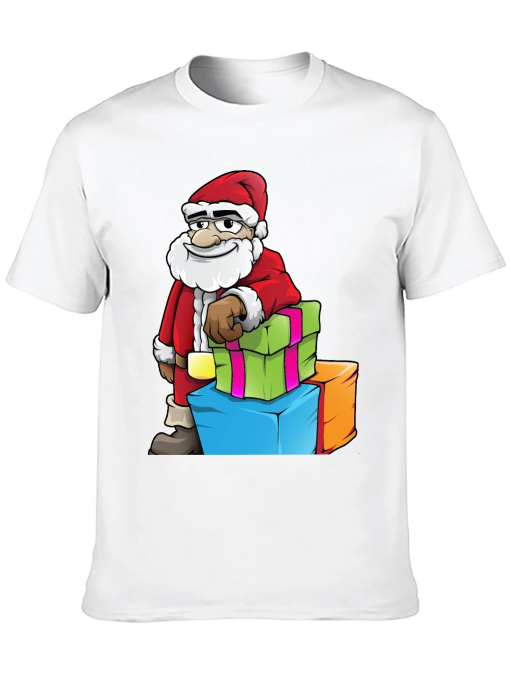 Santa with Gifts Graphic Tee - Holiday Cheer product image 9