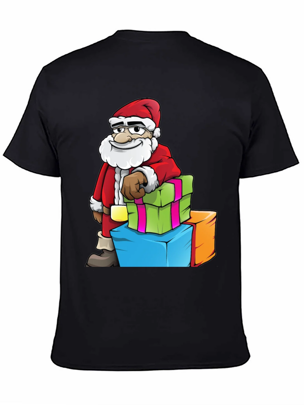 Santa with Gifts Graphic Tee - Holiday Cheer product image 4