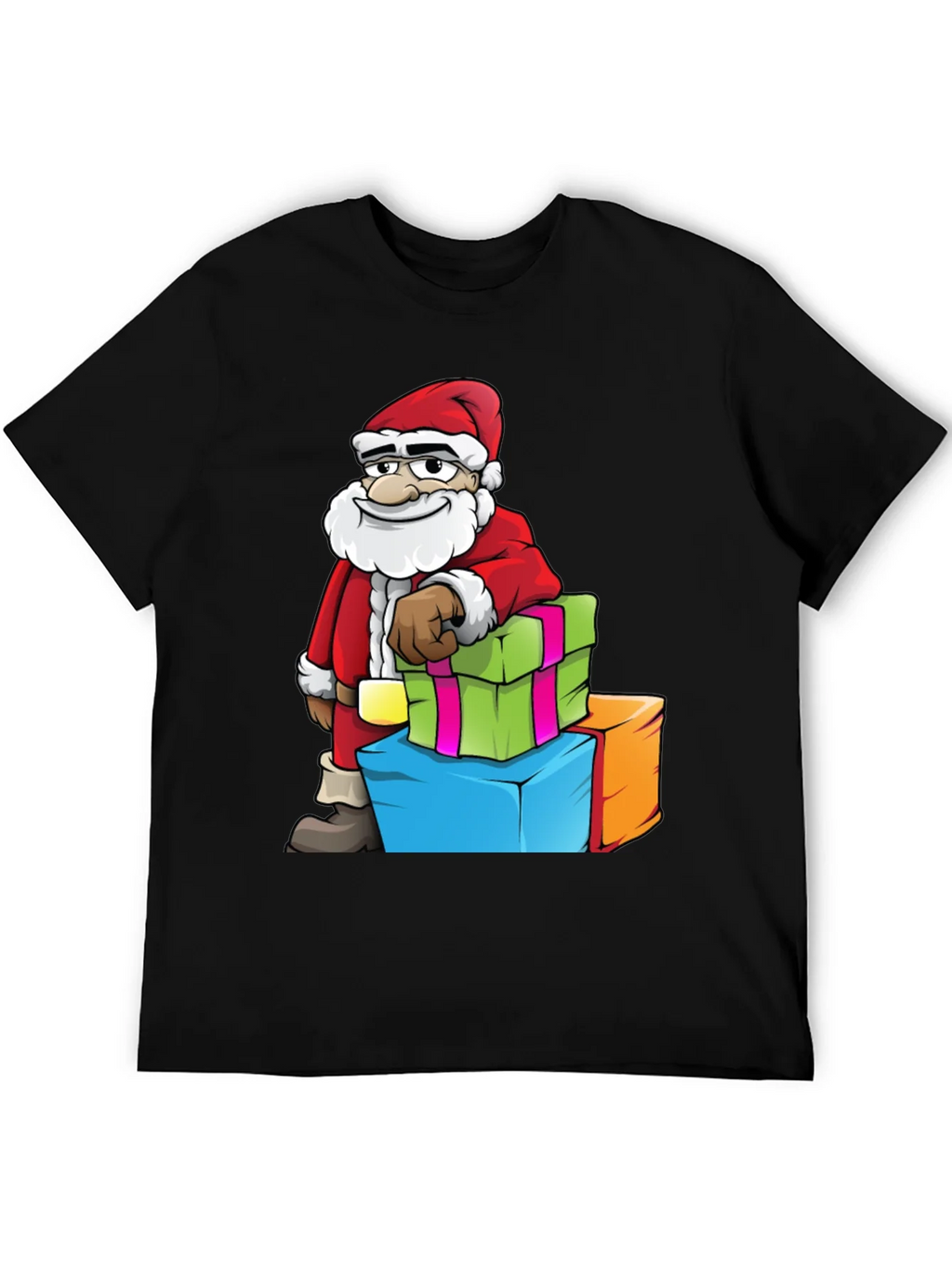 Santa with Gifts Graphic Tee - Holiday Cheer product image 5