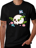Skull & Flowers Graphic T-Shirt product image 1