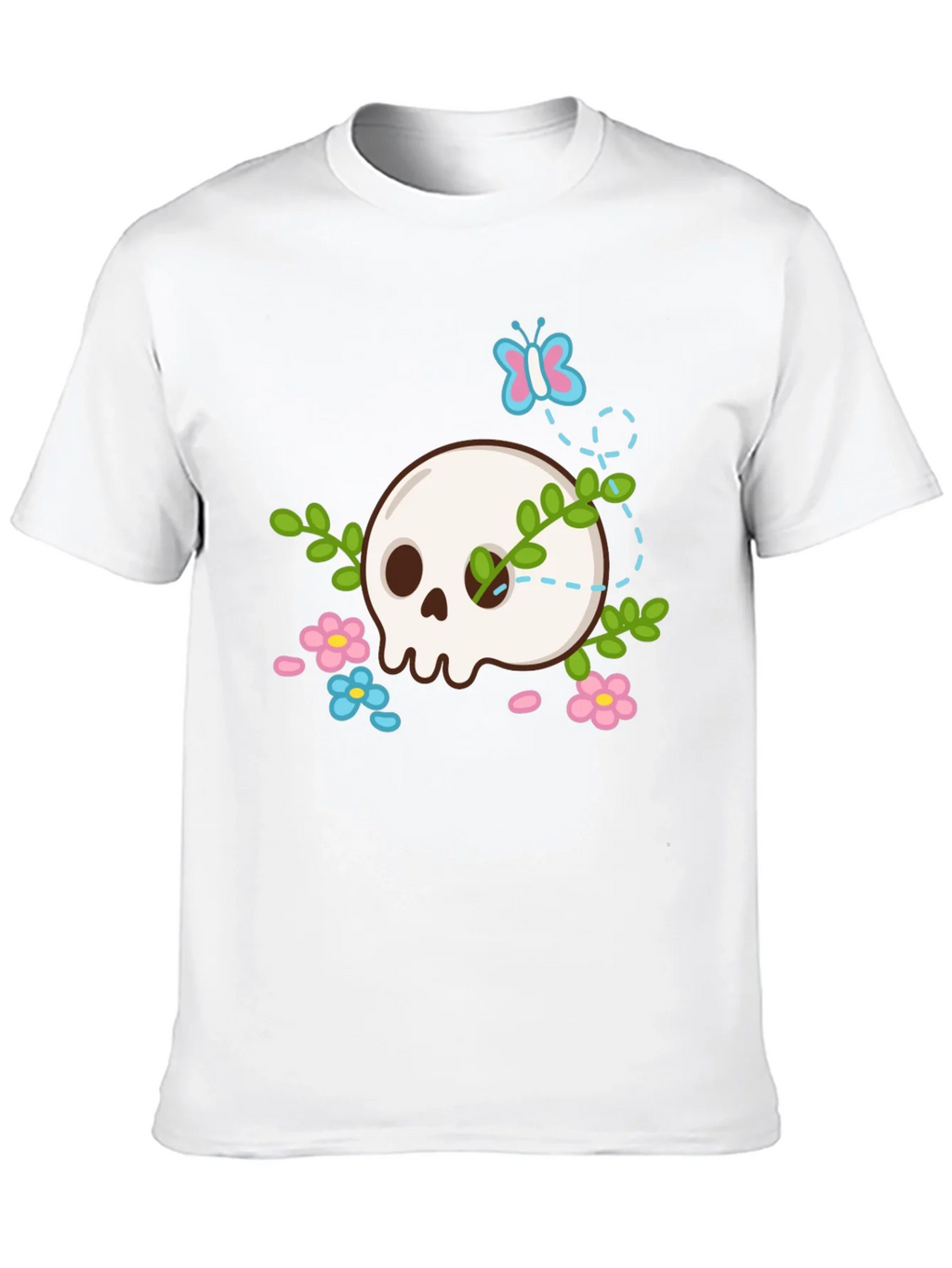 Skull & Flowers Graphic T-Shirt product image 9