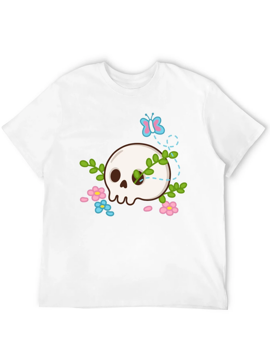 Skull & Flowers Graphic T-Shirt product image 11