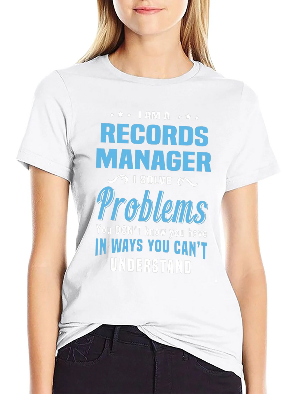 Records Manager T-Shirt: I Solve Problems product image 8