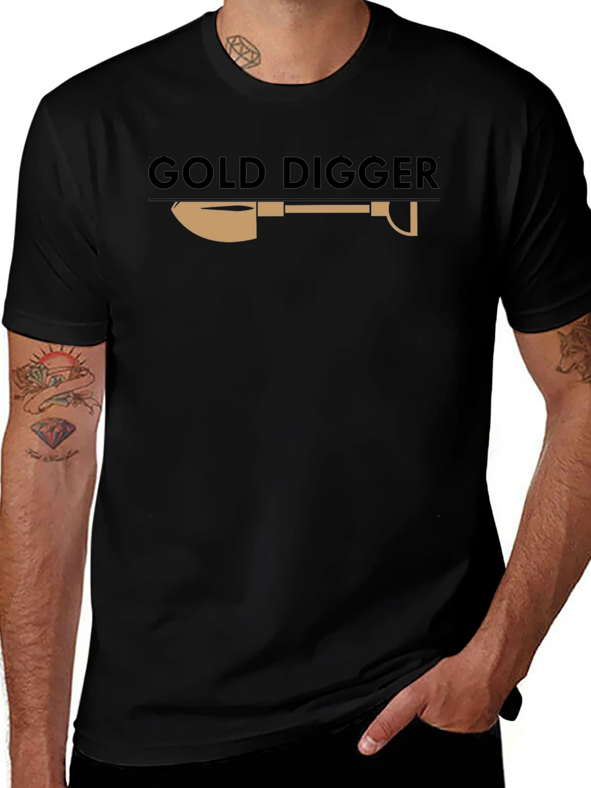 Gold Digger Graphic Tee - Novelty Design T-Shirt product image 1
