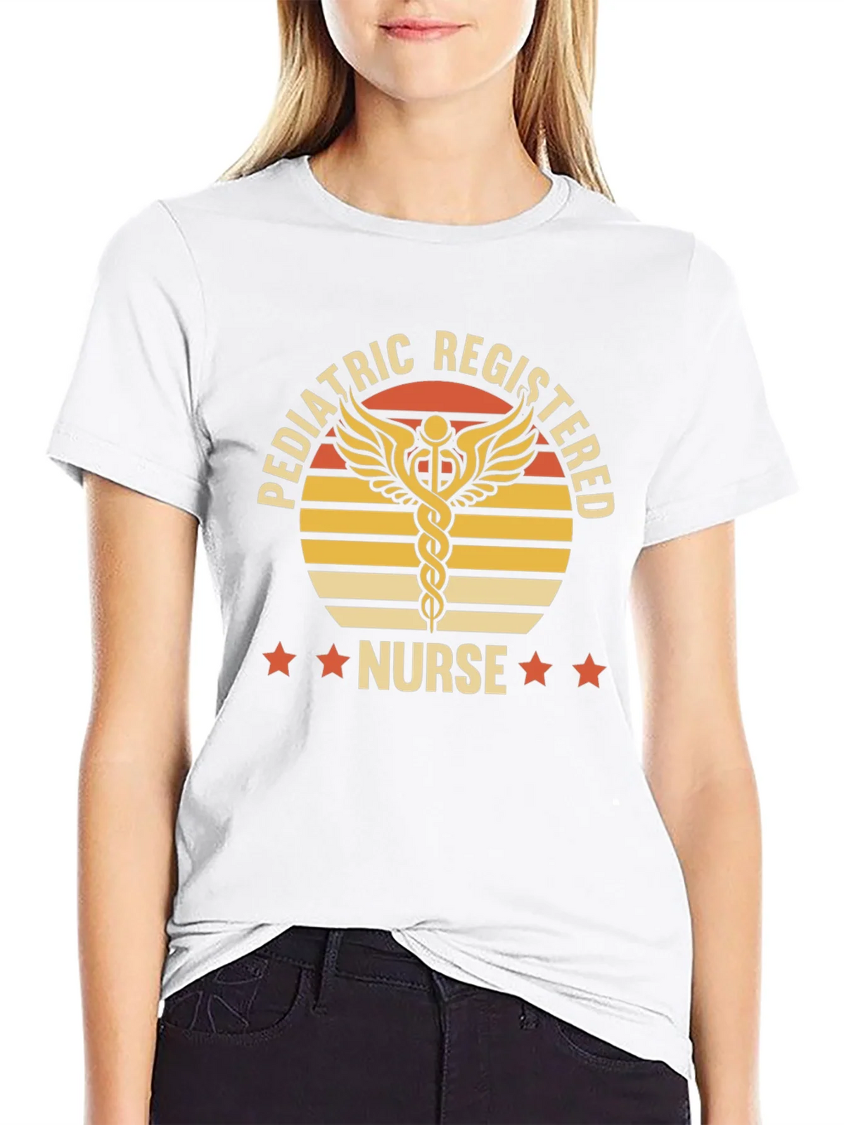 Pediatric Registered Nurse Graphic T-Shirt product image 8