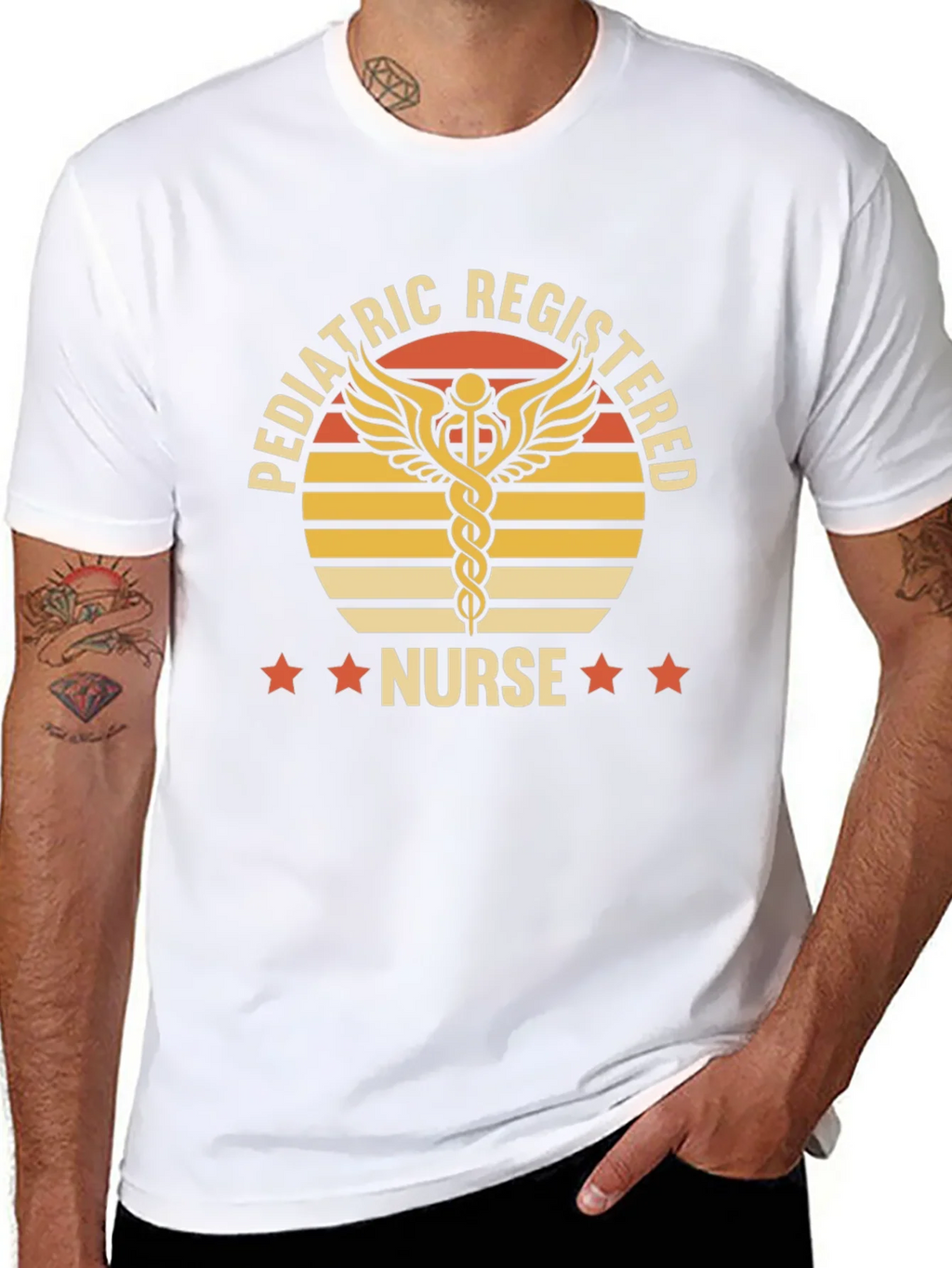 Pediatric Registered Nurse Graphic T-Shirt product image 7