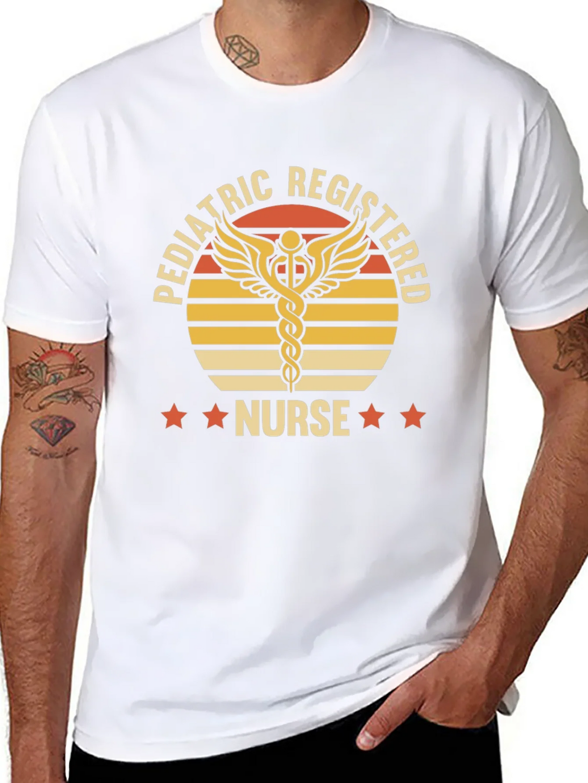 Pediatric Registered Nurse Graphic T-Shirt product image 7