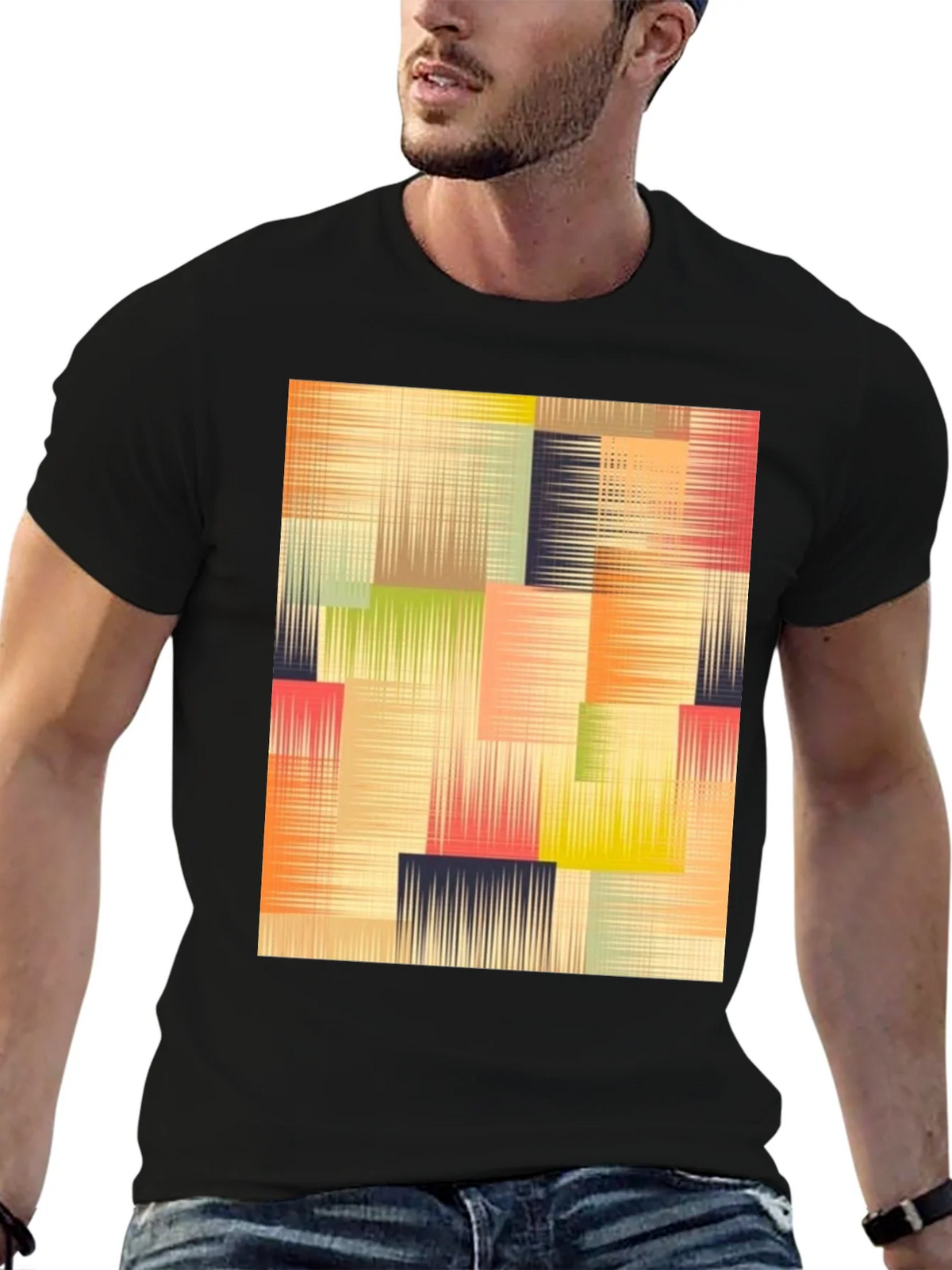 Abstract Geometric T-Shirt - Modern Art Design product image 6