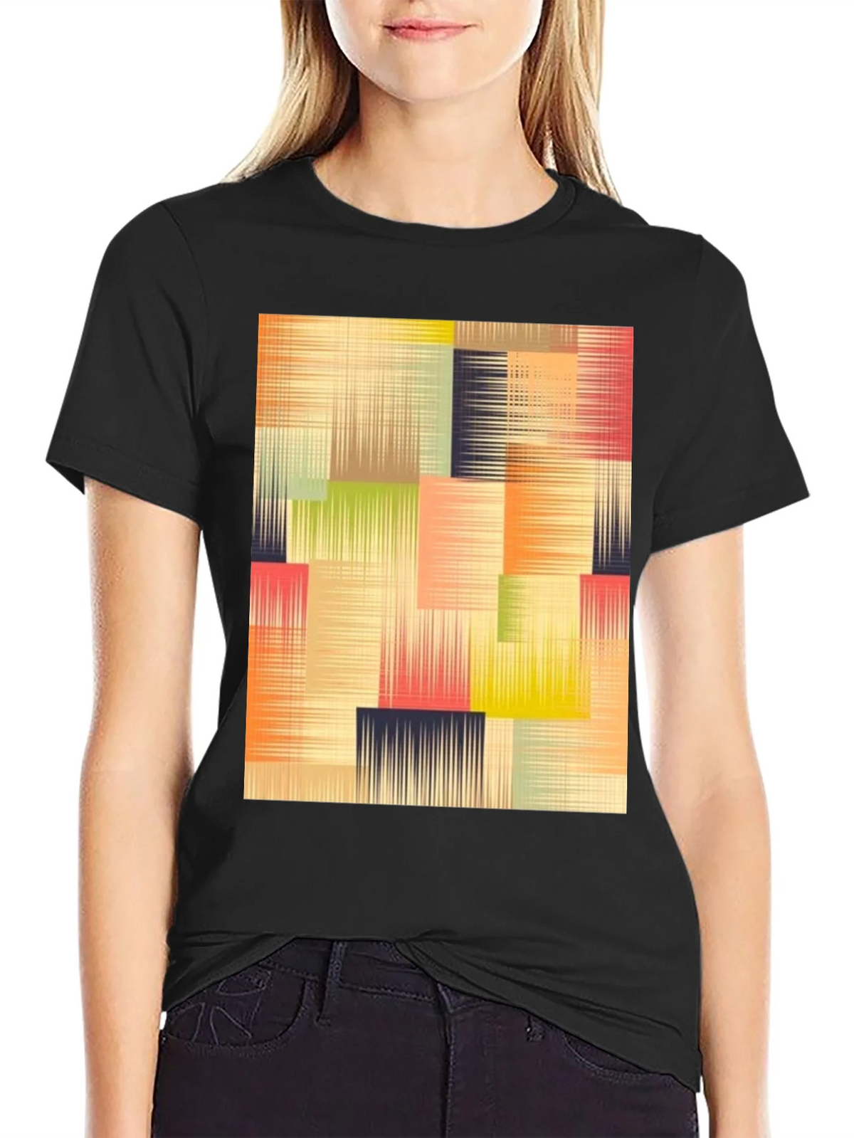 Abstract Geometric T-Shirt - Modern Art Design product image 2