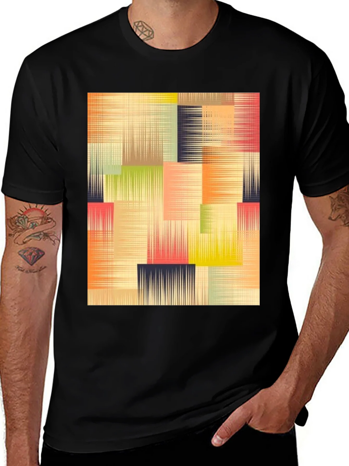 Abstract Geometric T-Shirt - Modern Art Design product image 1