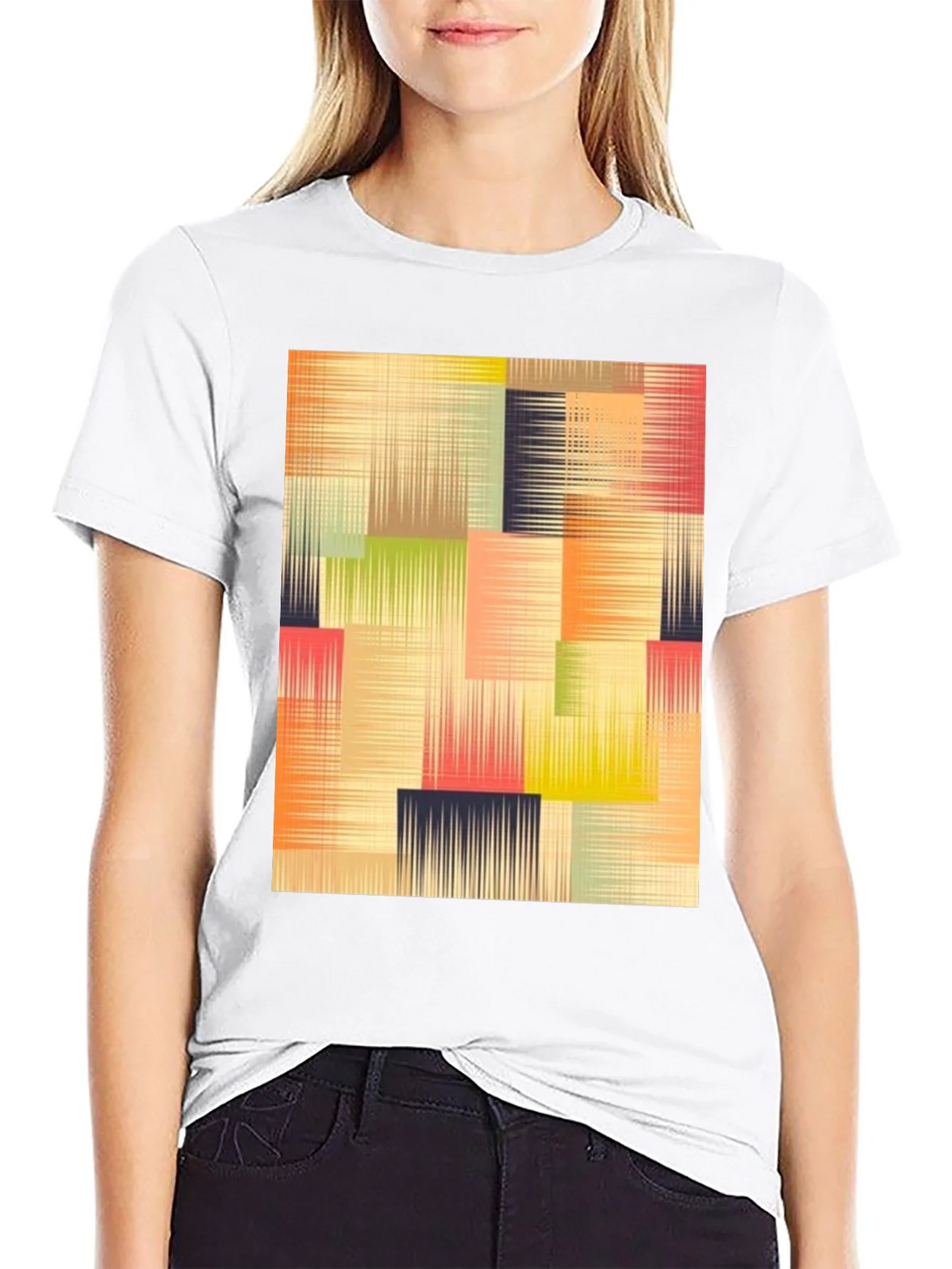 Abstract Geometric T-Shirt - Modern Art Design product image 8