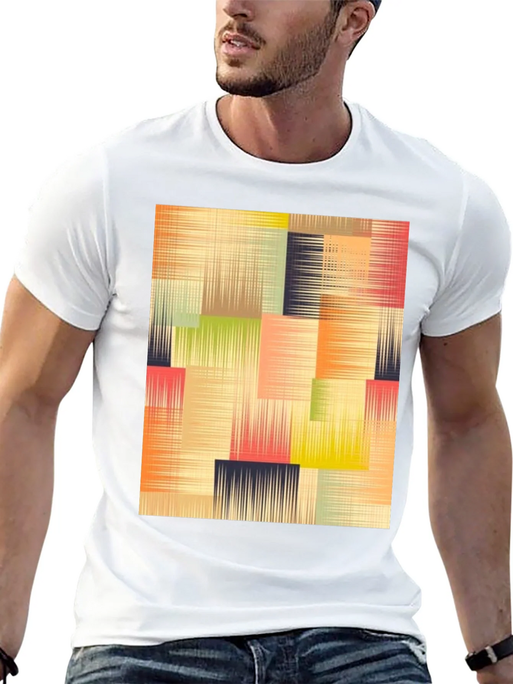 Abstract Geometric T-Shirt - Modern Art Design product image 12