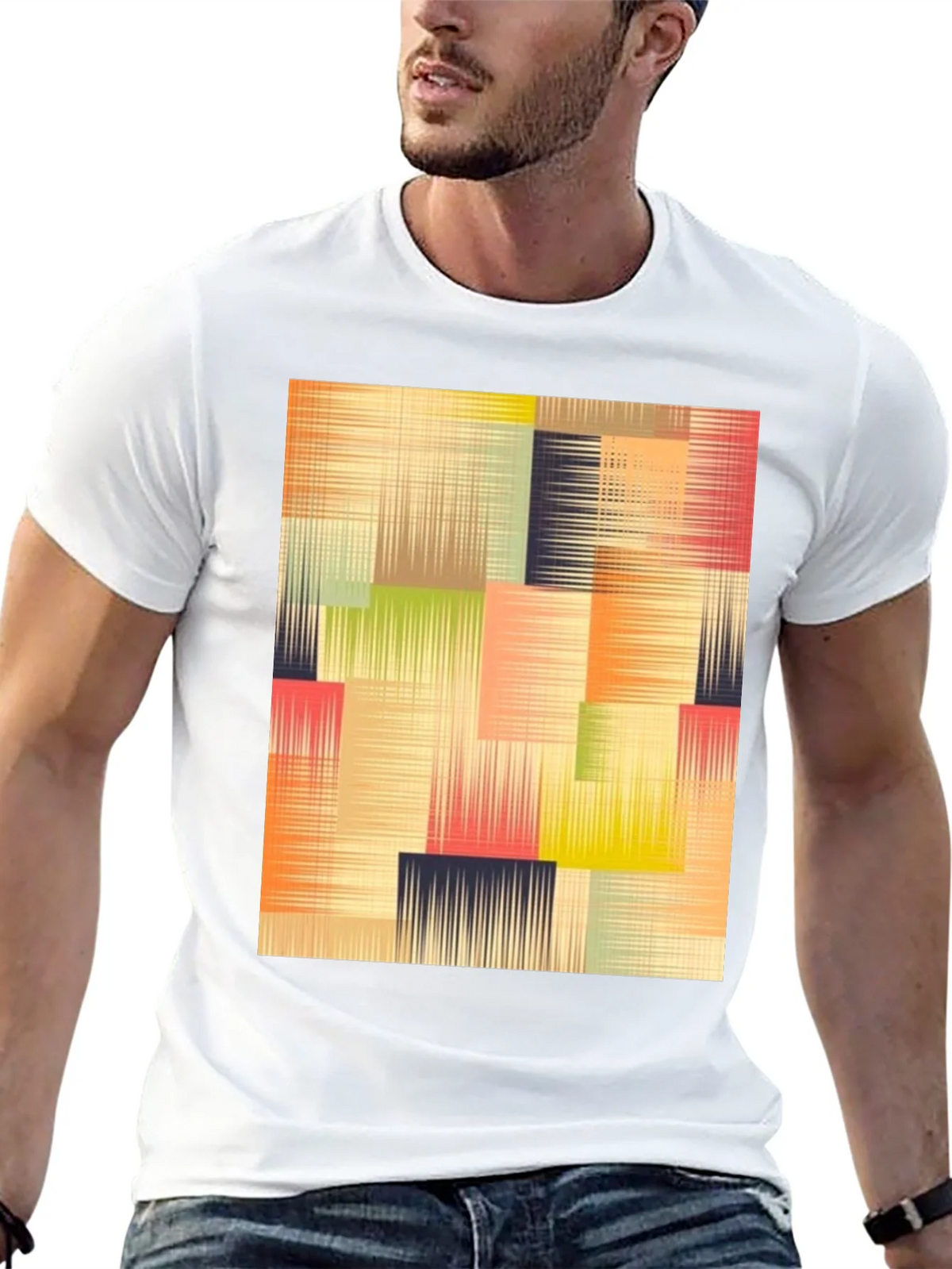 Abstract Geometric T-Shirt - Modern Art Design product image 12