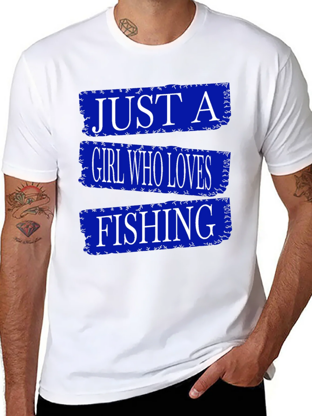 Just A Girl Who Loves Fishing T-Shirt product image 7