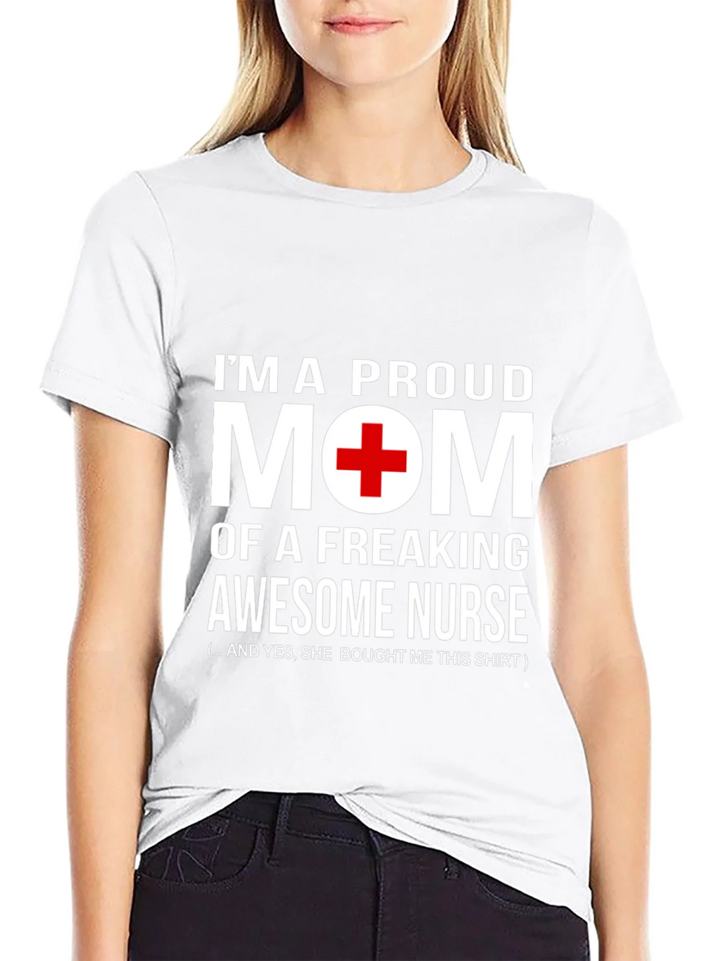 Proud Mom of Awesome Nurse T-Shirt product image 8