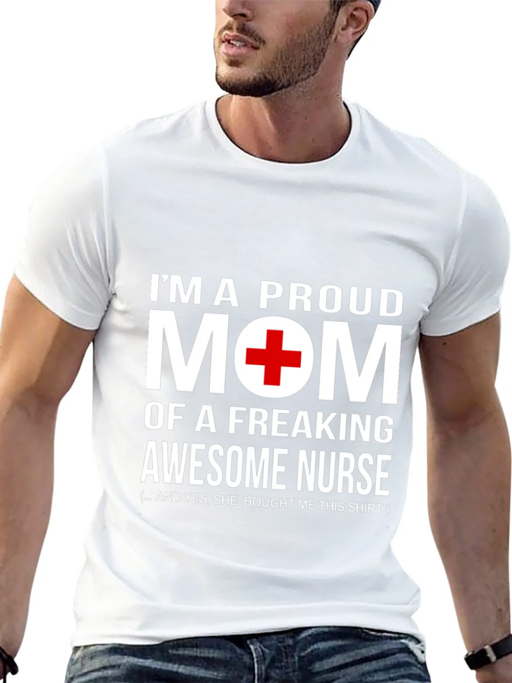 Proud Mom of Awesome Nurse T-Shirt product image 12
