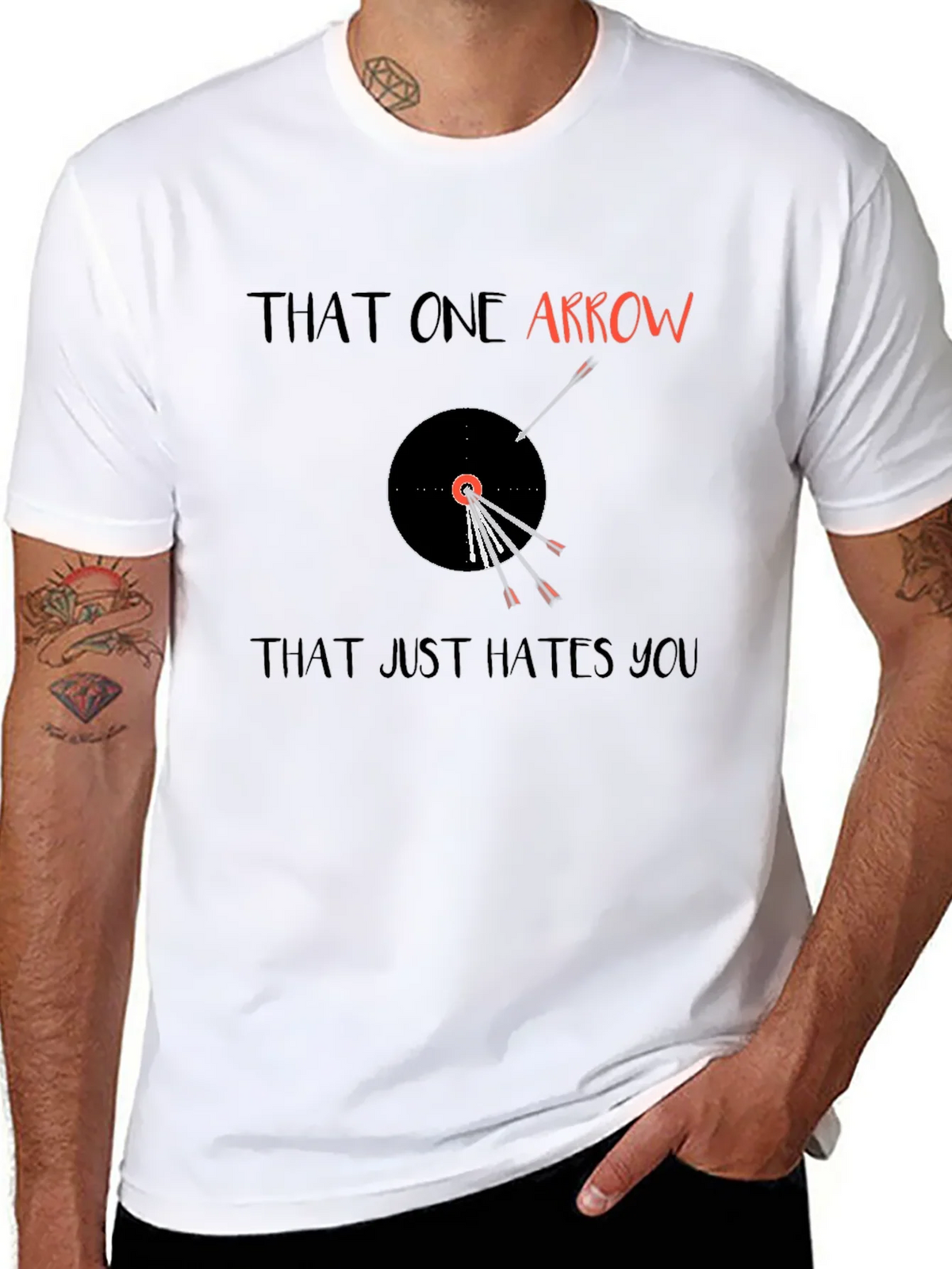 That One Arrow T-Shirt Funny Archer Humor Tee product image 7