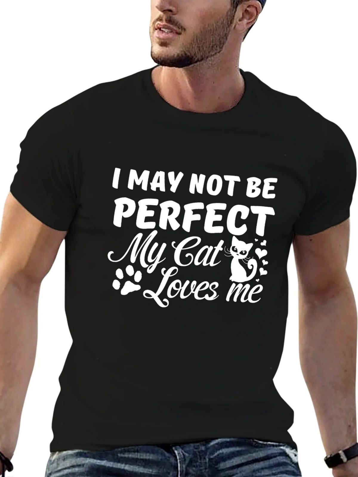 Funny Cat Lover T-Shirt: I May Not Be Perfect product image 6