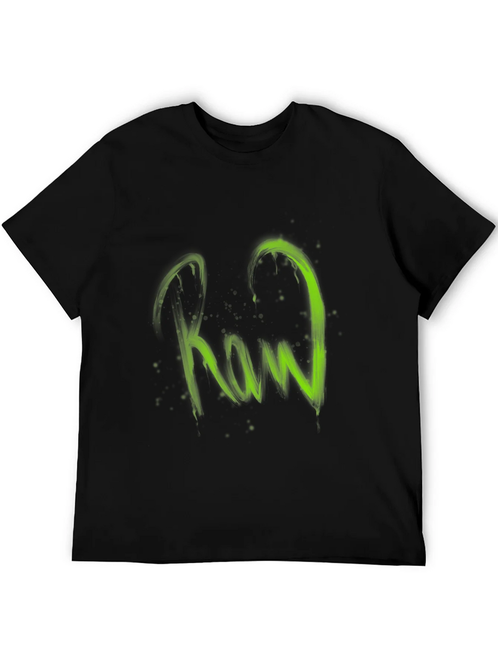 Raw Graphic Print Black T-Shirt product image 5