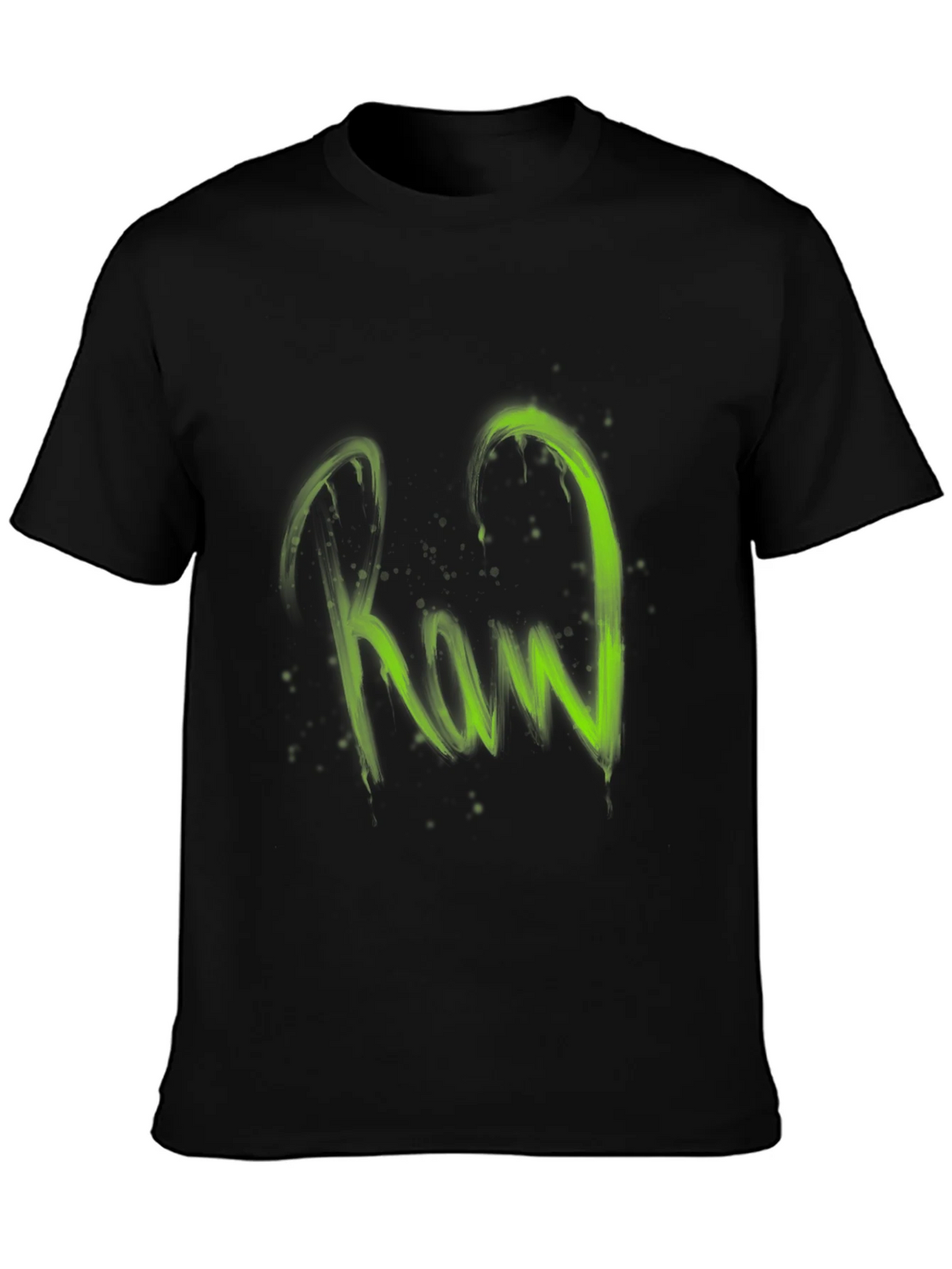 Raw Graphic Print Black T-Shirt product image 3