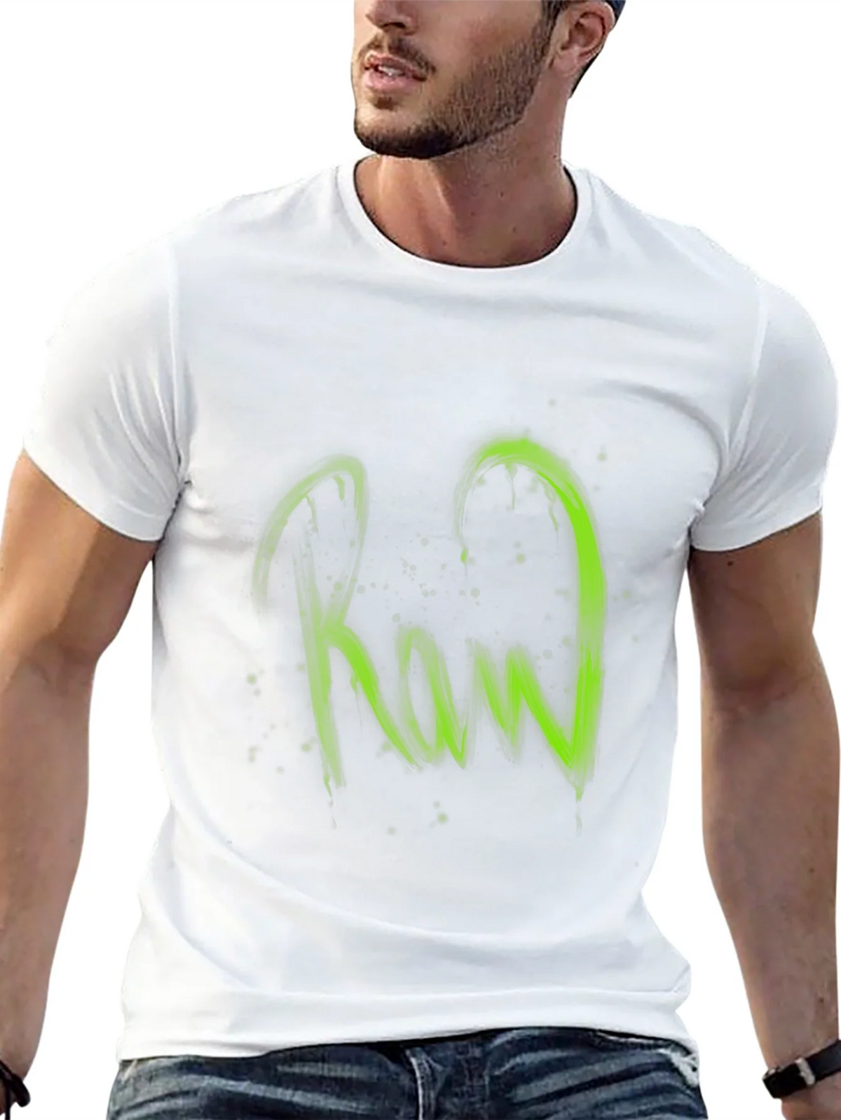 Raw Graphic Print Black T-Shirt product image 12