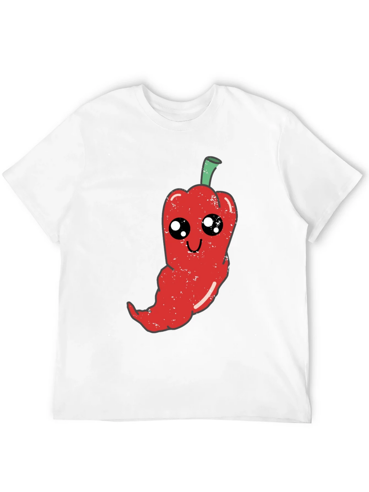 Kawaii Pepper Graphic Tee - Soft Black Cotton T-Shirt product image 5