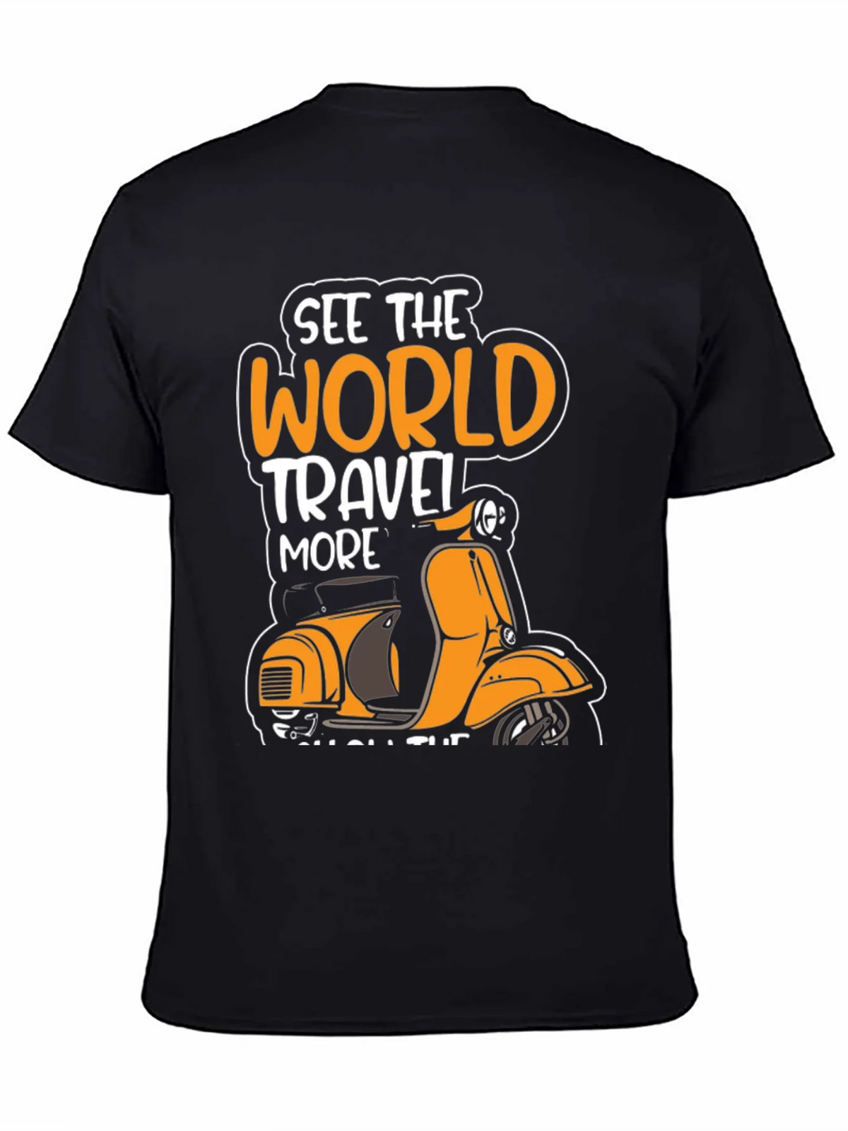See the World Travel More Scooter T-Shirt product image 4
