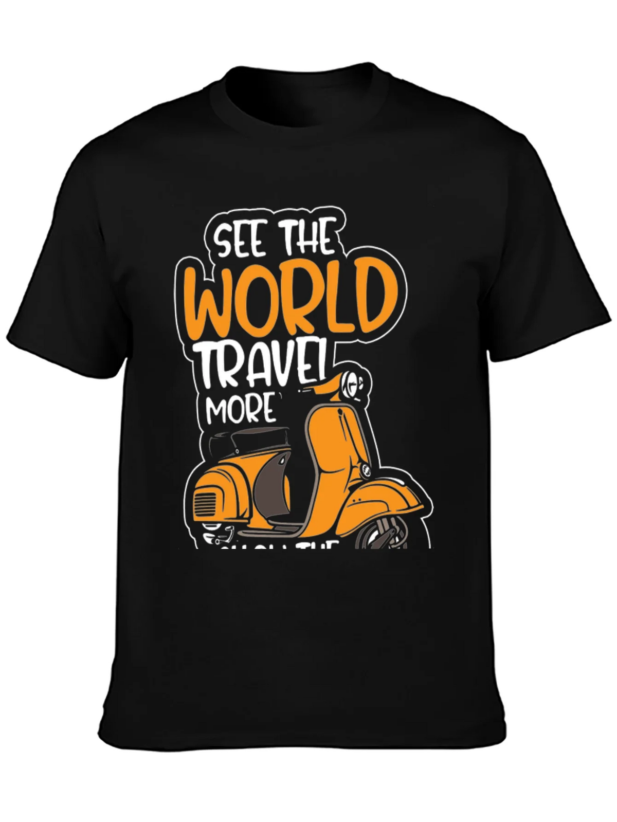 See the World Travel More Scooter T-Shirt product image 3