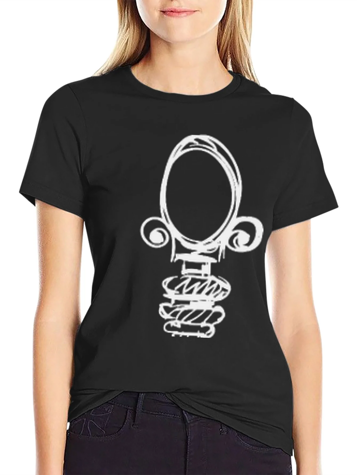 Abstract Graphic T-Shirt - Modern Black Tee product image 2