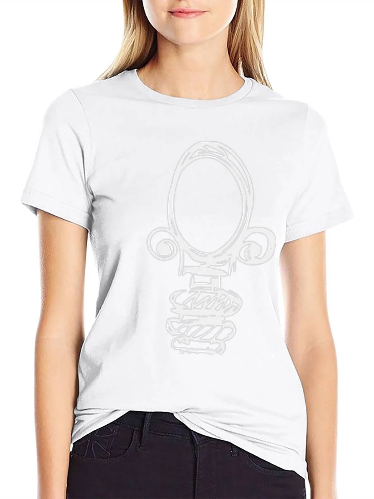 Abstract Graphic T-Shirt - Modern Black Tee product image 8