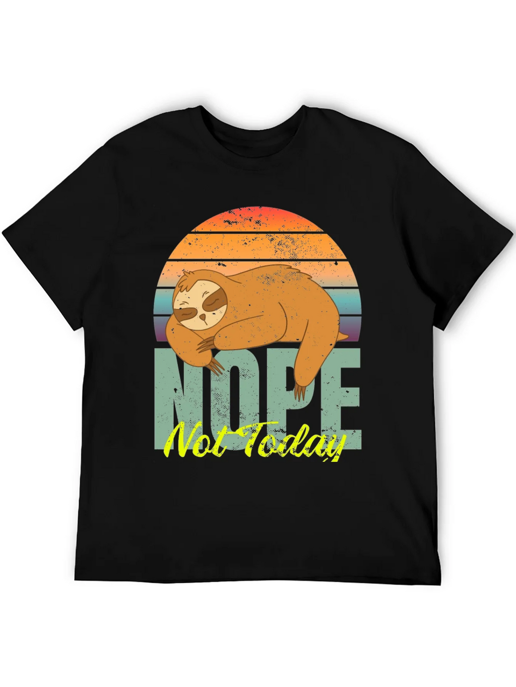 Nope Not Today Sloth Graphic Tee product image 5