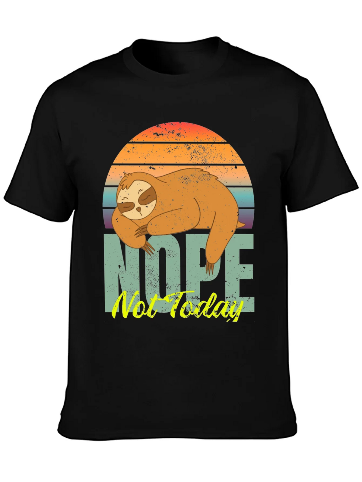 Nope Not Today Sloth Graphic Tee product image 3