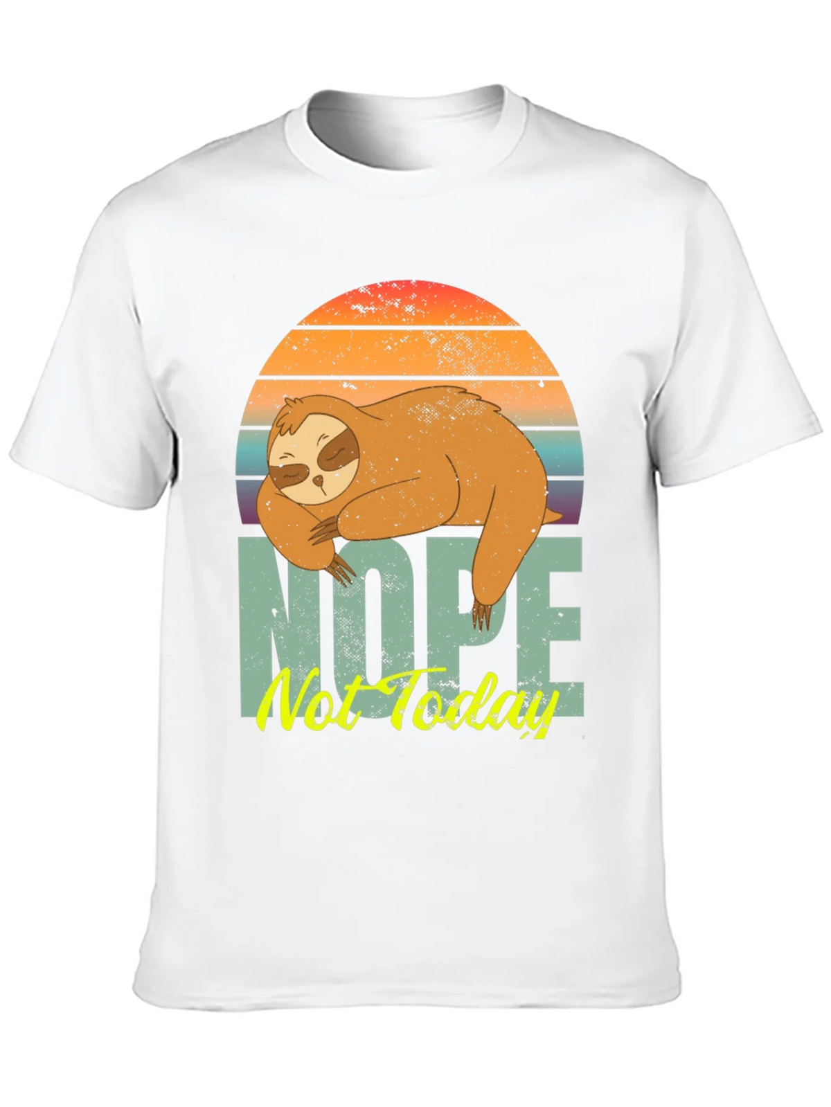 Nope Not Today Sloth Graphic Tee product image 9