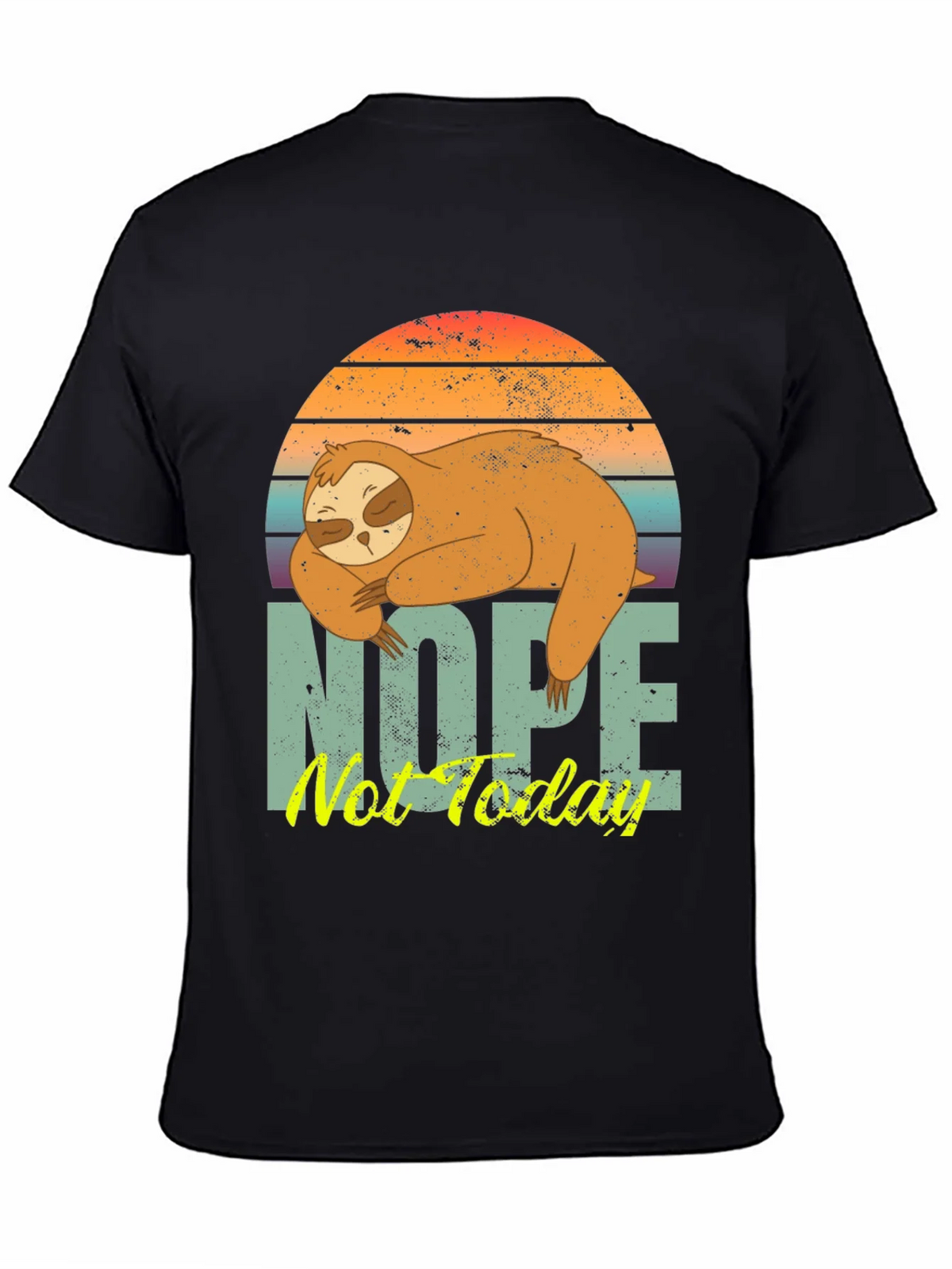 Nope Not Today Sloth Graphic Tee product image 4