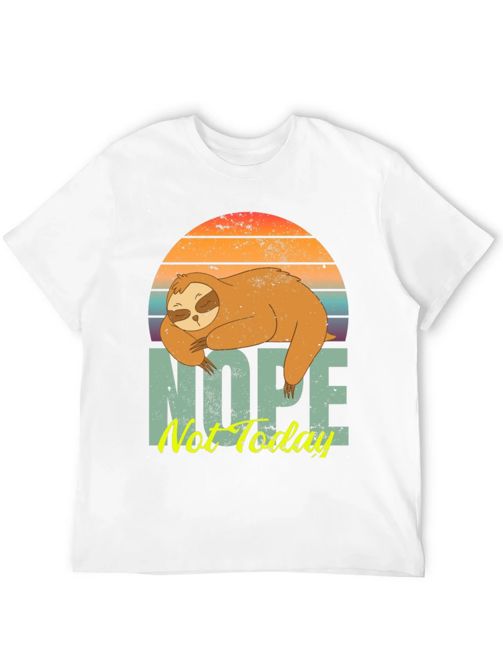 Nope Not Today Sloth Graphic Tee product image 11